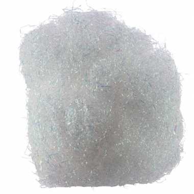 10x zakjes kerstdecoratie engelenhaar wit 20 gram