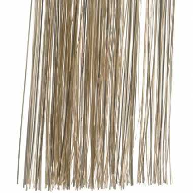 20x zakjes licht parel/champagne lametta engelenhaar 50 x 40 cm