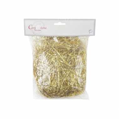Gouden kerstdecoratie engelenhaar 20 gram
