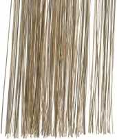 10x zakjes licht parel champagne kerstboom versiering lametta haar