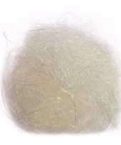 10x zakjes witte kerstdecoratie engelenhaar 20 gram