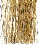 3x kerstversiering folie engelenhaar goud 10240622