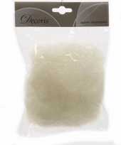 Kerstdecoratie fee nhaar neon wit 20 gram