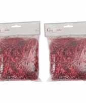 Rode kerstdecoratie engelenhaar 40 gram 10166933